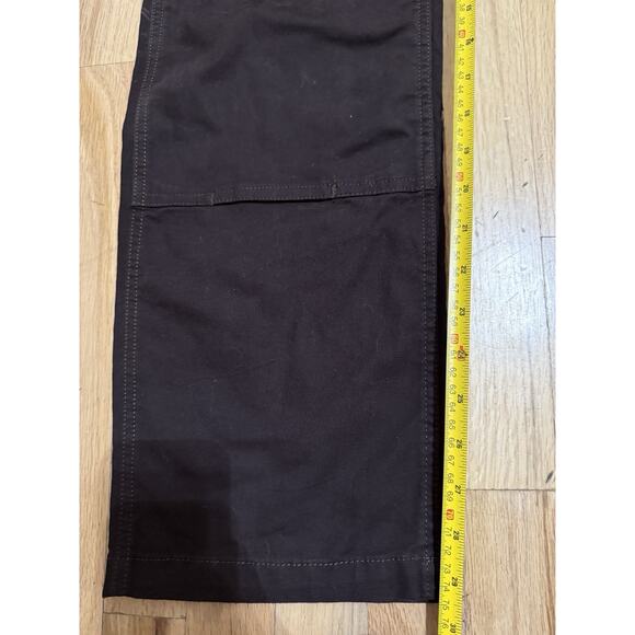 Carhartt Women’s Duck Bib Overalls OR2438-W XS Regular Loose Fit Dark Brown - Picture 7 of 7